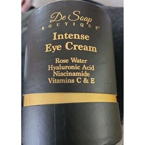 De Soap Boutique Intense Eye Cream Rose‎ Water Hyaluronic Acid Vit A&C